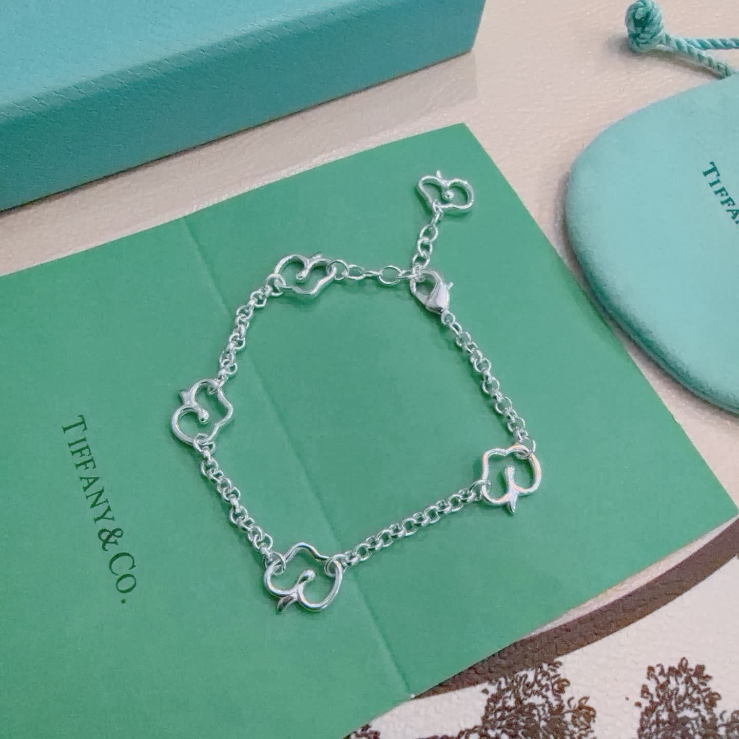 Tiffany & Co. Blue Box Charm Bracelet